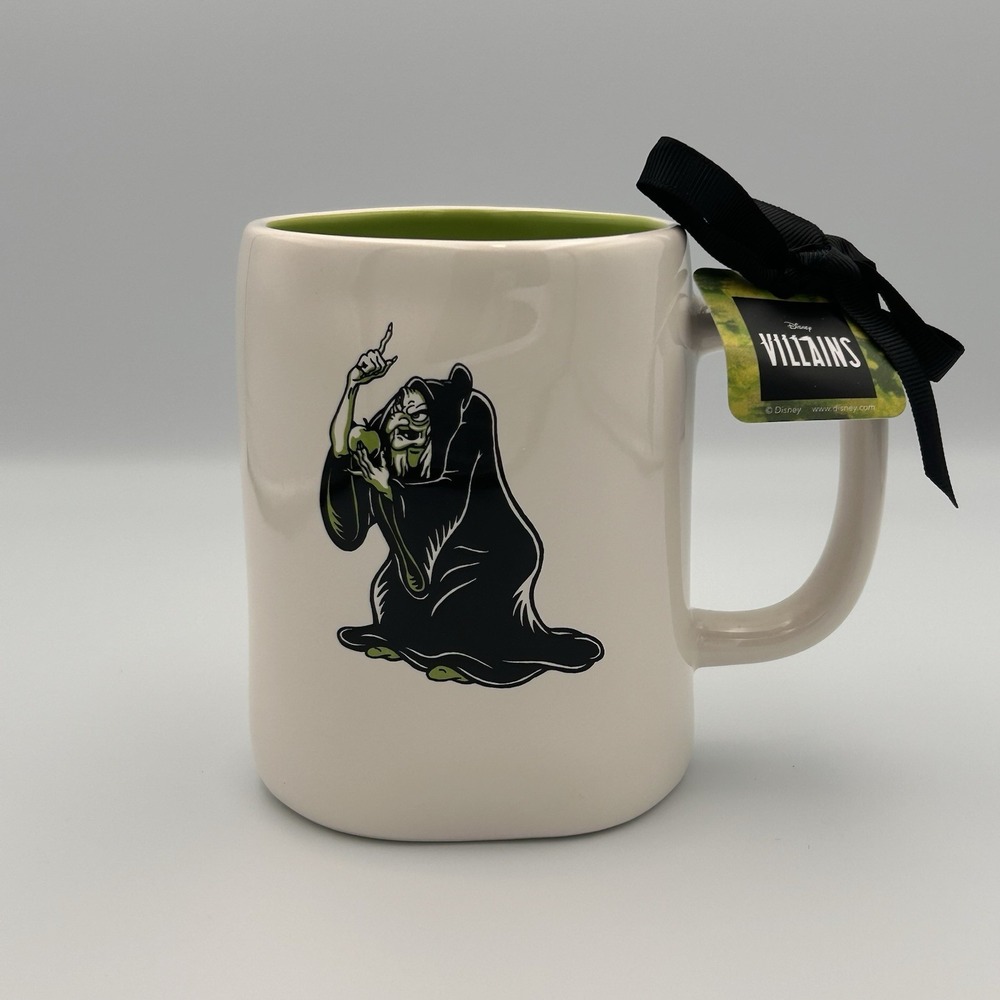 New Rae Dunn Disney Villains Mug "EVIL WITCH" of Snow White Double Sided Mug